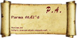 Parma Atád névjegykártya
